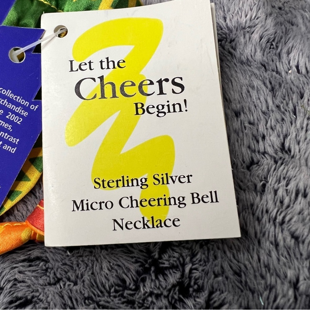 2002 Salt Lake Winter Official Olympics Sterling Micro Cheering Bell Necklace - Picture 5 of 8